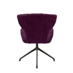 Bretz CASSIA Stuhlsessel B156 aus der Rueckansicht im Bezug 668417 deep purple