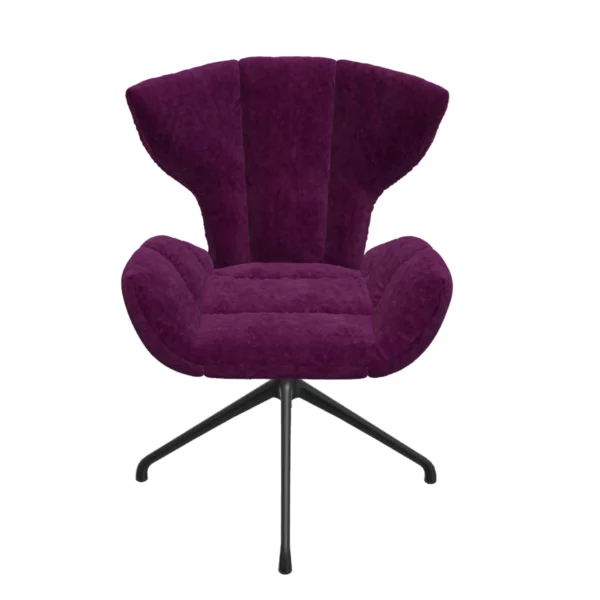 Bretz CASSIA Stuhlsessel B156 im Bezug 668417 deep purple