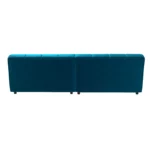 Bretz OCEAN 7 Sofa mit Ottomane UDli-Ure 158 in der Breite ca. 264 cm Bezug 619426 enzianblau aus der Rueckansicht