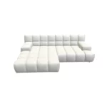 Bretz OCEAN 7 Sofa mit Ottomane UDli-Ure 158 in der Breite ca. 264 cm Bezug 619440 vanilla