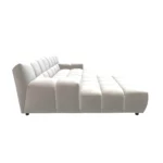 Bretz OCEAN 7 Sofa mit Ottomane UDli-Ure 158 in der Breite ca. 264 cm Bezug 619440 vanilla aus der Seitenansicht