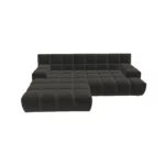 Bretz OCEAN 7 Sofa mit Ottomane UDli-Ure 158 in der Breite ca. 264 cm Bezug 619482 anthrazit