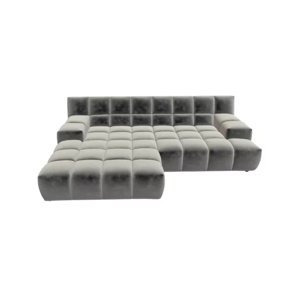 Bretz OCEAN 7 Sofa mit Ottomane UDli-Ure 158 in der Breite ca. 264 cm Bezug 619486 austernpilz