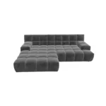 Bretz OCEAN 7 Sofa mit Ottomane UDli-Ure 158 in der Breite ca. 264 cm Bezug 619487 twilight