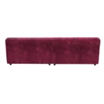 Bretz OCEAN 7 Sofa mit Ottomane UDli-Ure 158 in der Breite ca. 264 cm Bezug 641916 pink aus der Rueckansicht