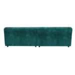 Bretz OCEAN 7 Sofa mit Ottomane UDli-Ure 158 in der Breite ca. 264 cm Bezug 641934 dark cyan aus der Rueckansicht