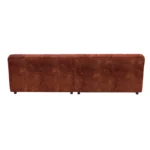 Bretz OCEAN 7 Sofa mit Ottomane UDli-Ure 158 in der Breite ca. 264 cm Bezug 641968 terra cotta aus der Rueckansicht