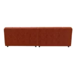 Bretz OCEAN 7 Sofa mit Ottomane UDli-Ure 158 in der Breite ca. 264 cm Bezug 642960 orange aus der Rueckansicht