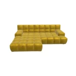 Bretz OCEAN 7 Sofa mit Ottomane UDli-Ure 158 in der Breite ca. 264 cm Bezug 642975 gold