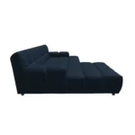 Bretz OCEAN 7 Sofa mit Ottomane UDli-Ure 158 in der Breite ca. 264 cm Bezug 657224 wild ocean aus der Seitenansicht