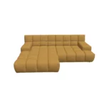 Bretz OCEAN 7 Sofa mit Ottomane UDli-Ure 158 in der Breite ca. 264 cm Bezug 657275 caramel