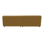 Bretz OCEAN 7 Sofa mit Ottomane UDli-Ure 158 in der Breite ca. 264 cm Bezug 657275 caramel aus der Rueckansicht