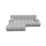 Bretz OCEAN 7 Sofa mit Ottomane UDli-Ure 158 in der Breite ca. 264 cm Bezug 659680 moon dust