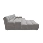 Bretz OCEAN 7 Sofa mit Ottomane UDli-Ure 158 in der Breite ca. 264 cm Bezug 659680 moon dust aus der Seitenansicht