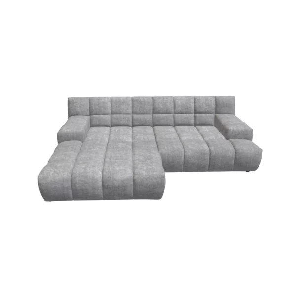 Bretz OCEAN 7 Sofa mit Ottomane UDli-Ure 158 in der Breite ca. 264 cm Bezug 659681 feather grey