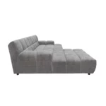 Bretz OCEAN 7 Sofa mit Ottomane UDli-Ure 158 in der Breite ca. 264 cm Bezug 659681 feather grey aus der Seitenansicht