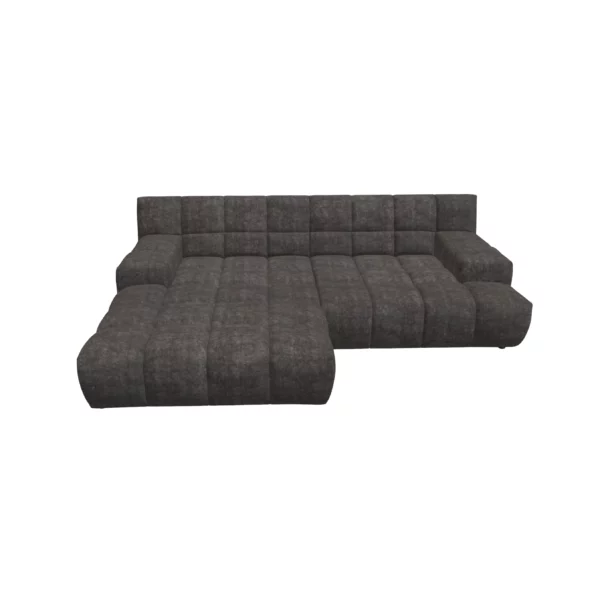 Bretz OCEAN 7 Sofa mit Ottomane UDli-Ure 158 in der Breite ca. 264 cm Bezug 659687 platin