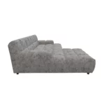 Bretz OCEAN 7 Sofa mit Ottomane UDli-Ure 158 in der Breite ca. 264 cm Bezug 667583 grigio aus der Seitenansicht