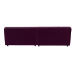 Bretz OCEAN 7 Sofa mit Ottomane UDli-Ure 158 in der Breite ca. 264 cm Bezug 668417 deep purple aus der Rueckansicht