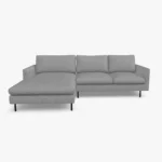 freistil 134 Sofa mit Longchair in der Breite ca. 274 cm im Stoff-Bezug 1051 eisengrau