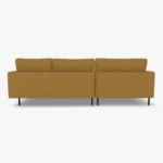 freistil 134 Sofa mit Longchair in der Breite ca. 274 cm im Stoff-Bezug 3045 braunbeige aus der Rueckansicht