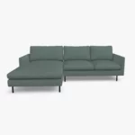 freistil 134 Sofa mit Longchair in der Breite ca. 274 cm im Stoff-Bezug 3048 blaugrau