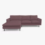 freistil 134 Sofa mit Longchair in der Breite ca. 274 cm im Stoff-Bezug 6319 purpurviolett