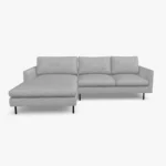 freistil 134 Sofa mit Longchair in der Breite ca. 274 cm im Stoff-Bezug 6460 telegrau 1