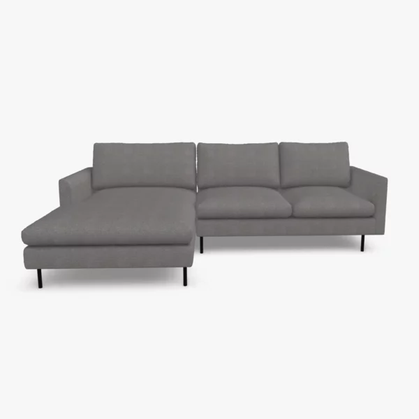 freistil 134 Sofa mit Longchair in der Breite ca. 274 cm im Stoff-Bezug 6466 beigebraun