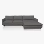 freistil 134 Sofa mit XL-Longchair in der Breite ca. 314 cm im Stoff-Bezug 6466 beigebraun