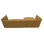 Bretz TERATAI Ecksofa Z106LI aus der Rückansicht im Bezug 657275 caramel