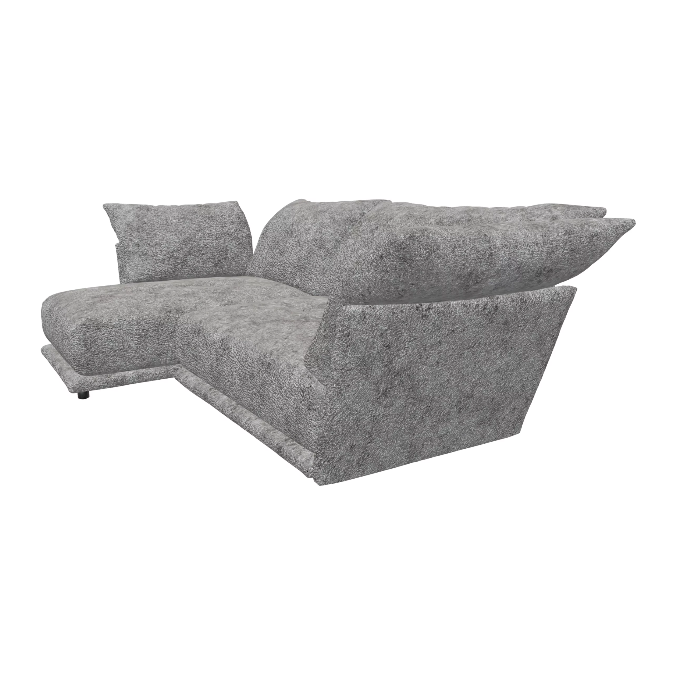 Bretz ESFERA Ecksofa HLI102 aus der seitlichen Perspektive im Bezug 667583 grigio