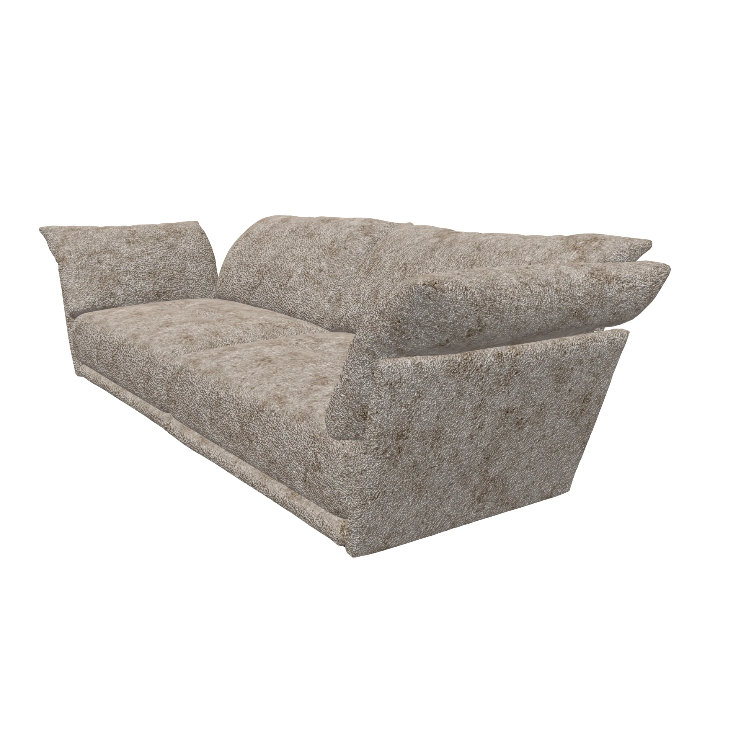 Bretz ESFERA Sofa G102 aus der seitlichen Perspektive im Bezug 667580 lino