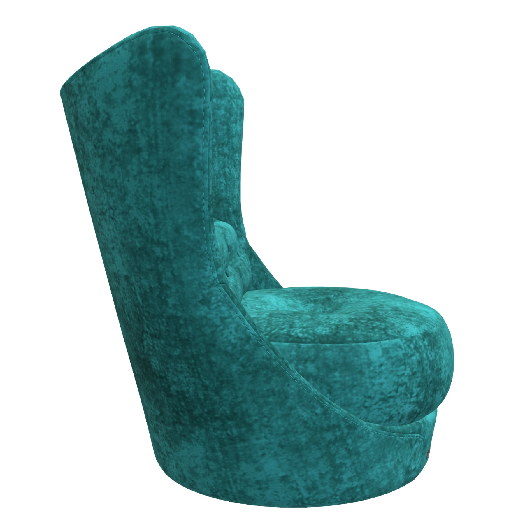 Bretz COCOA ISLAND Sessel im Bezug 641934 dark cyan aus der Seitenansicht