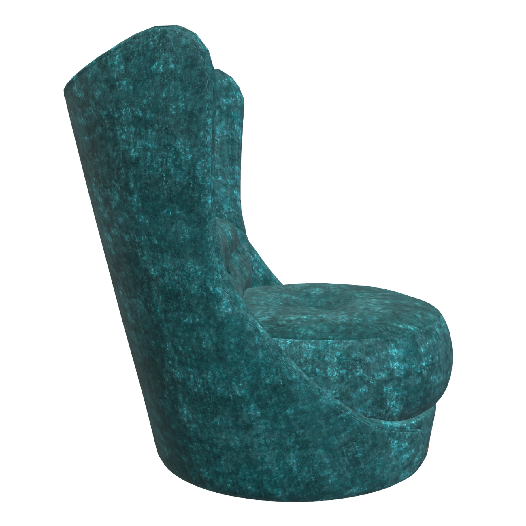 Bretz COCOA ISLAND Sessel im Bezug 659632 lagoon blue aus der Seitenansicht