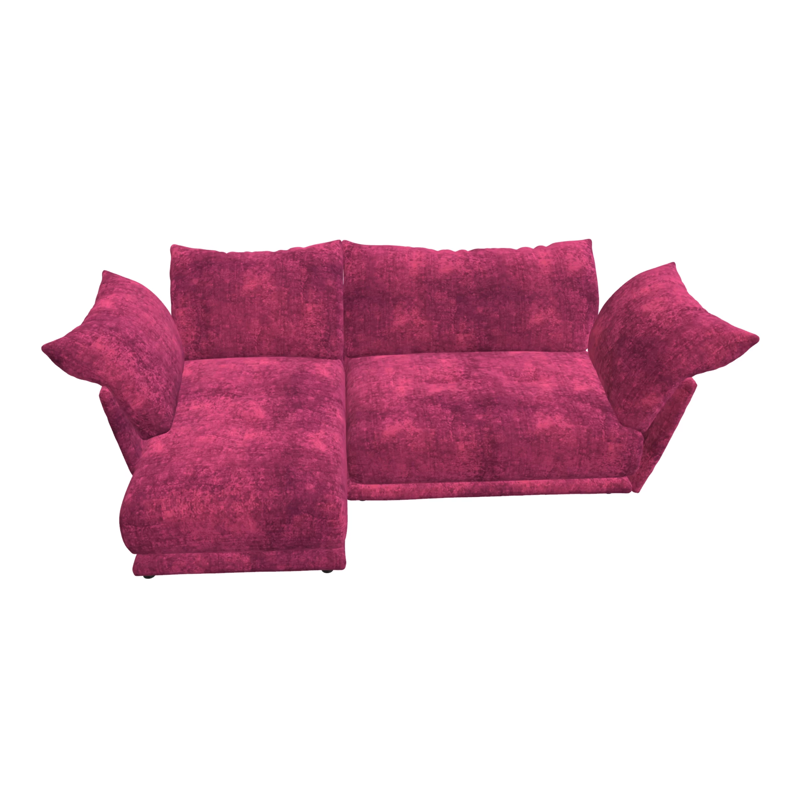 Bretz ESFERA Ecksofa HLI102 im Bezug 641916 pink