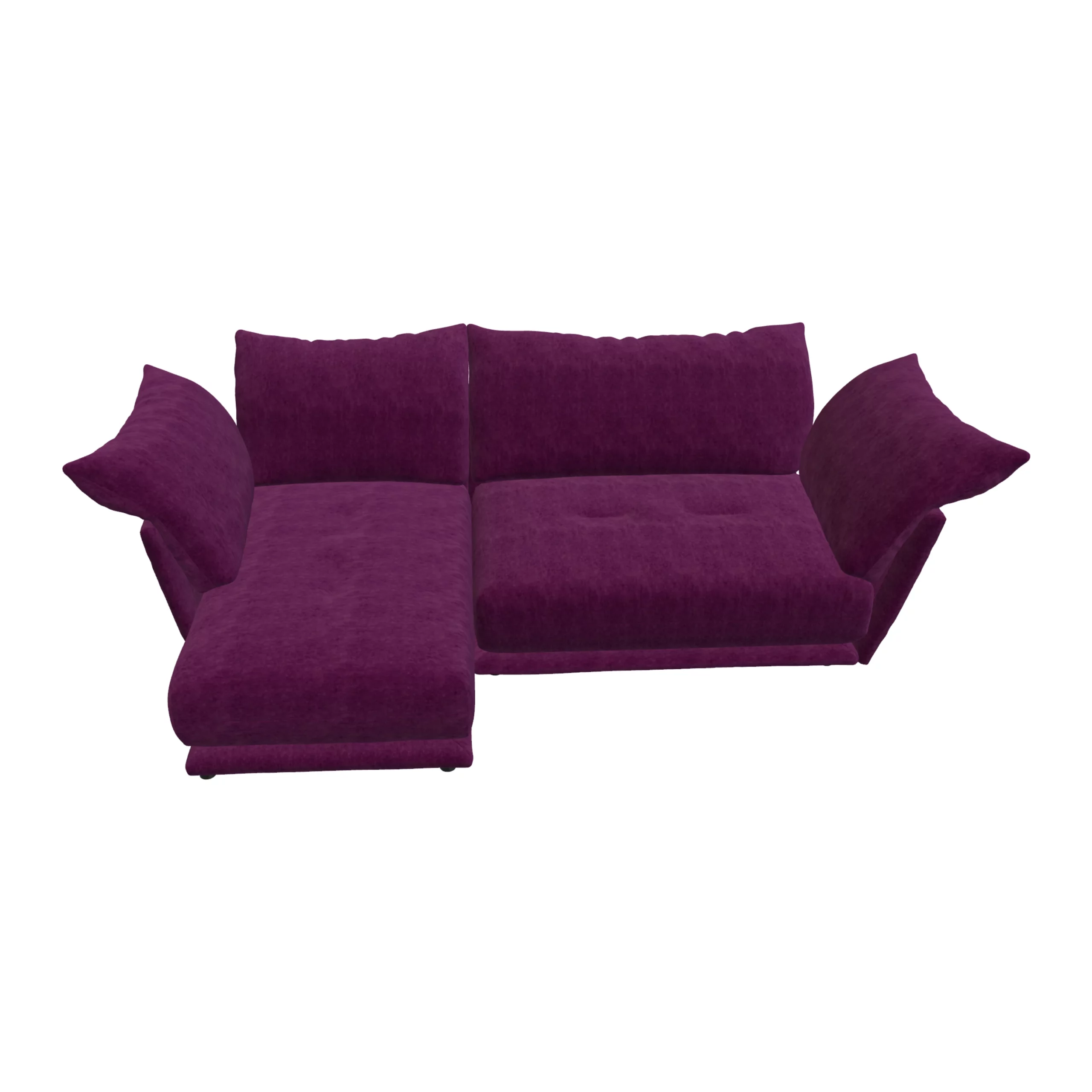 Bretz ESFERA Ecksofa HLI102 im Bezug 668417 deep purple