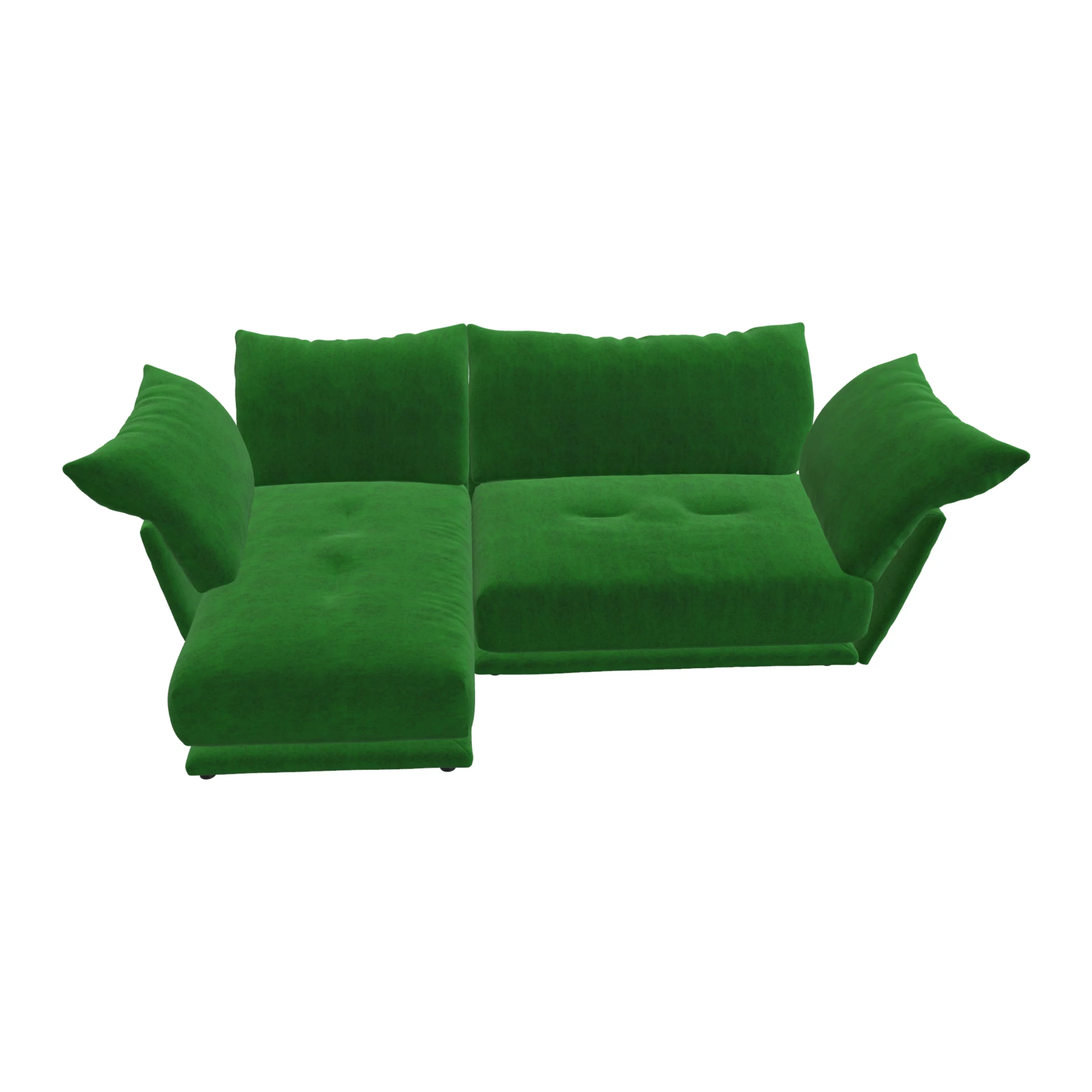 Bretz ESFERA Ecksofa HLI102 im Bezug 668430 rain forest