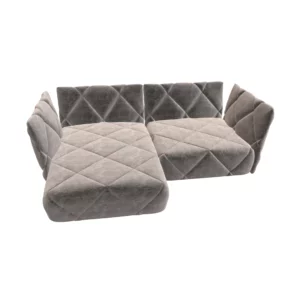 Bretz TERATAI Ecksofa Q106LI im Bezug 668480 eisgrau