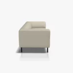 freistil 185 Sofa in der Breite 203 cm aus der seitlichen Perspektive im Stoff-Bezug 6570 verkehrsweiss
