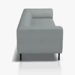 freistil 185 Sofa in der Breite ca, 223 cm aus der seitlichen Perspektive im Stoff-Bezug 6540 pastellblau