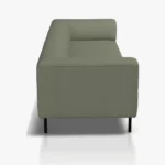 freistil 185 Sofa in der Breite ca, 223 cm aus der seitlichen Perspektive im Stoff-Bezug 6574 betongrau