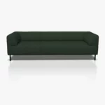freistil 185 Sofa in der Breite ca, 223 cm im Leder-Bezug 9047 braungrün, Semianilinleder leicht pigmentiert